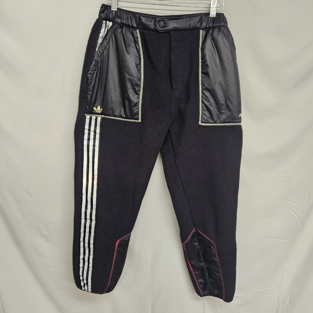 Adidas x Metropolitan Collab Fleece Skateboarding Pants Black Men's Size Medium